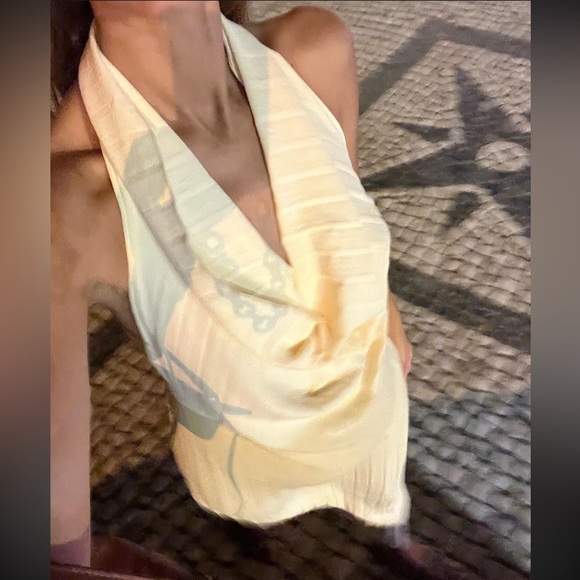 ZARA PLEATED HALTER DRESS - Picture 11 of 16